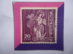 Sellos de America - Ecuador -  Arte Colonial. Quito- Serie: Virgen de Quito- Sello de 20 Ctvs. Año 1959.