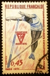Stamps France -  1º Campeonatos de Europa de atletismo Junior 