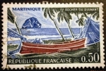 Stamps France -  Martinica. Roca del diamante 