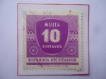 Sellos de America - Ecuador -  Multa 10 Centavos- Postage Due 1958- Sello de 10 Ctvs. Año 1958