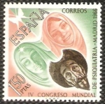 Stamps : Europe : Spain :  1746 - IV congreso mundial de psiquiatría
