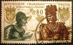 Sellos de Europa - Francia -  Historia. Luis XI y Charles the Bold