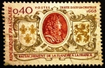 Stamps France -  Tratado de Aix la Chapelle 1668