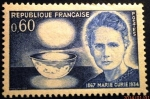 Stamps France -  Marie Sklodowska-Curie. Centenario de su nacimiento 