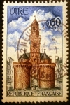 Stamps France -  La puerta y la torre del reloj de Vire