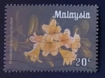 Sellos de Asia - Malasia -  Flores
