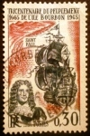 Stamps France -  300º aniversario de la Colonización de la isla Reunión