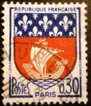 Stamps France -  Escudo de armas de Paris 