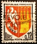 Stamps France -  Escudo de Agen