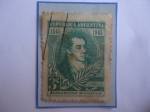 Stamps Argentina -  Bernardino Rivadavia (1780-1845)-Presidente (1824/27)-Centenario de su Muerte (1845-1945)- Sello de 