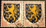 Stamps France -  Escudo de Nevers 