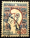 Stamps France -  Marianne de Cocteau 