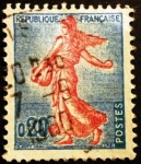 Stamps France -  Agricultura. Sembradora