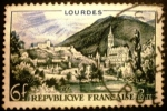 Stamps France -  Regiones. Lourdes