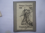Stamps Brazil -  Enrique o Navegador (1394-1460)-V°Centenario de su Muerte (1460-1960)-Hijo del Monarca Juan I el Gra