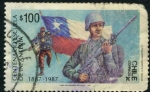 Stamps : America : Chile :  Centenario Escuela Infanteria