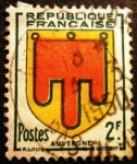 Stamps France -  Escudo de Auvergne 
