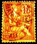Stamps France -  Alegoría. Tipo Blanche