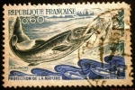 Stamps France -  Protección de la naturaleza. Salmón