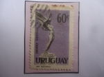 Stamps Uruguay -  Diosa Alada- Monumento en la Base Aérea Capitán Boiso Lanza