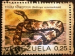 Stamps Venezuela -  Serpientes. Bothrops atrox 