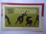 Sellos de America - M�xico -  Lucha - Serie: Juego Olímpicos  de Verano 1968- Ciudad de México (IV)- Sello de 20 Ctvos,Mx.