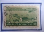 Stamps Dominican Republic -  Paz-Trabajo-Progreso- Municipio de San Pedro de Macoris- Sello de 10Ctvs.Año 1937.