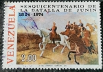 Stamps Venezuela -  150º aniversario de la Batalla de Junín