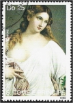 Stamps S�o Tom� and Pr�ncipe -  Pintoras 1990, bañista, por Tiziano