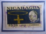 Stamps Nicaragua -  Cardenal Francisco José Spellman (1889-1967)- Visita del Cardenal a Managua- Rosario