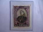 Stamps : America : Nicaragua :  Monseñor Simeón Pereira y Castellón (1863-1921) - Obispo de NIcaragua  Sello de 0,10 Córdoba Nicarag