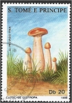 Sellos de Africa - Santo Tom� y Principe -  Hongos 1988, Clitocybe geotropa