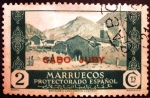 Stamps Spain -  Cabo Juby. Sellos de Marruecos. Habilitados