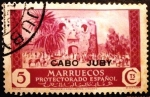 Stamps Spain -  Cabo Juby. Sellos de Marruecos. Habilitados