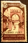 Sellos de Europa - Espa�a -  Cabo Juby. Sellos de Marruecos Español 1937-1948. Sobreimpresos.