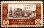 Sellos de Europa - Espa�a -  Cabo Juby. Sellos de Marruecos español sobrecargados. Comercio