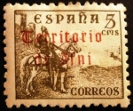 Sellos de Europa - Espa�a -  IFNI. Sellos de España de 1940  Habilitados 