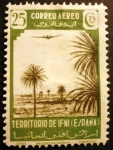 Stamps Spain -  IFNI. Paisajes y avión. Oasis
