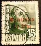 Sellos de Europa - Espa�a -  IFNI. Sellos de España de 1948.  Habilitados 