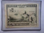 Stamps Spain -  Ed: 583- Sevilla 1930- Pro Unión Iberoamericana- Primer Vuelo Mecánico 1906-Santos Dumont (1873-1932
