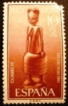 Stamps Spain -  Rio Muni. Día del Sello. Estatuillas indígenas