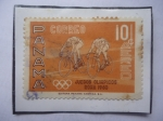 Stamps Panama -  Ciclismo - Juegos Olímpicos Roma 1960  Sellio de 10 Céntimos, año 1960