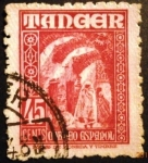 Stamps Spain -  Tánger. Oficina española. Indígenas y paisajes