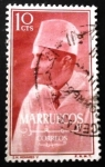 Stamps : Africa : Morocco :  Reino Independiente. Zona Norte. Rey Mohammed V