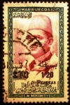 Stamps Morocco -  Reino Independiente. Zona Norte. Rey Mohammed V. Habilitados