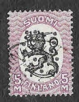 Stamps Finland -  107 - Escudo de Finlandia