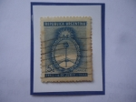 Stamps Argentina -  Golpe Militar (4 de Junio de 1943)1er. Aniversario (1943/44)- Escudo de Armas-Sello de 5ct.Año 1944.