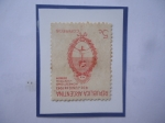 Stamps Argentina -  Honestidad,Justicia, deber-Golpe Militar (4 de Junio 1943)-escudo de Armas-Sello de 5Ct. Año 1944.