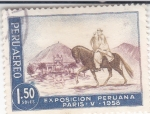 Sellos de America - Per� -  EXPOSICIÓN PERUANA PARIS.V.1958