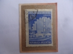 Stamps Argentina -  Industrai - Sello de 1,50 m$n peso Naciona lArgentino, año 1958